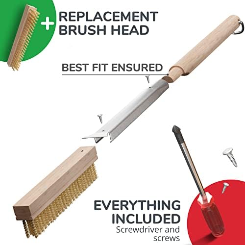 Senwosa 26” Pizza Oven Brush with Stone Scraper - Heat Resistant - Image 5