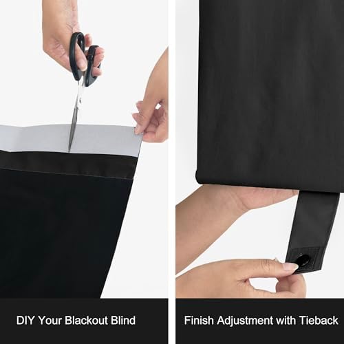 NICETOWN Full Blackout Door Curtain for Cordless Roller Window - Image 5