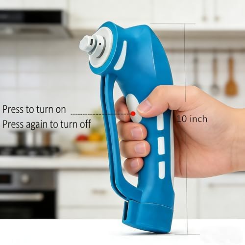 Cordless Electric Spin Scrubber with 6 Brush Heads & 2 Rechargeable Batteries, Power Scrubber for Shower Tile Grout Tub Bathroom Cleaning, IPX7 Waterproof Handheld Scrubber - Image 4
