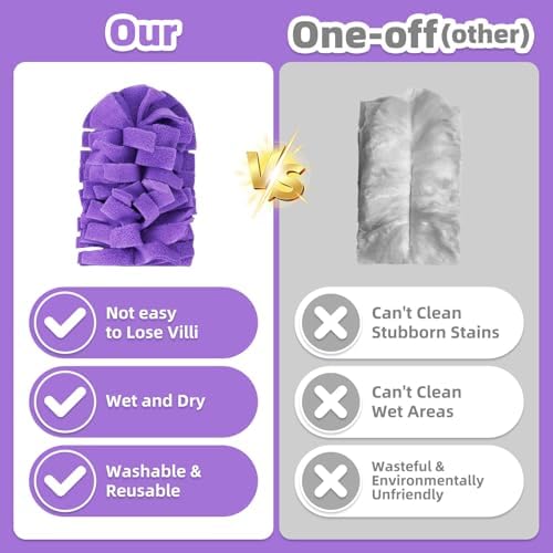 12 PCS Microfiber Reusable Duster Refills for Swiffer Duster - Image 5