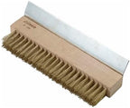 Winco Brass Wire Oven Bristle Brush with Metal Scraper,Brown,Medium by Winco
