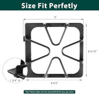 W10447925 Burner Grates Stove Replacement Parts for Whirlpool Gas Stove Grates Kenmore Maytag Amana Inglis Kirkland 8.3 x 8.8 In Matte Cast Iron Stove Top Oven Grates Cooktop Grates 4 Pcs - Image 2