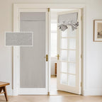 RYB HOME 100% Blackout Curtains for French Door, Privacy Lightweighted Door Window Curtains Thermal Insulated for Kitchen Living Room Easy to Install Blinds, W26 x L69 inch, 1 Pc, Taupe by RYBHOME