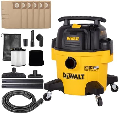 DEWALT STEALTHSONIC Wet Dry Shop Vacuum 6 Gallon 5 Peak HP, DXV06P-QTA by Unknown
