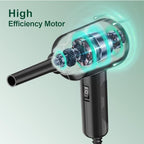 Meudeen Air Duster - Electric Air Blower - 5.74oz High Power Cleaning for Computer - PC - 2 Gear Compressed Air - Image 5
