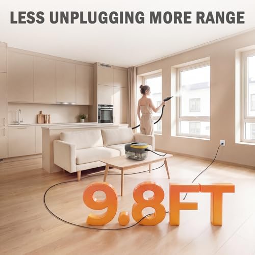 Handheld Steam Cleaner for Home & Car Detailing, 1600W Multi-Purpose Steamer, 1.69QT Large Tank Deep Cleaning Machine with 15 Accessories for Grout, Tile, Furniture - Image 5