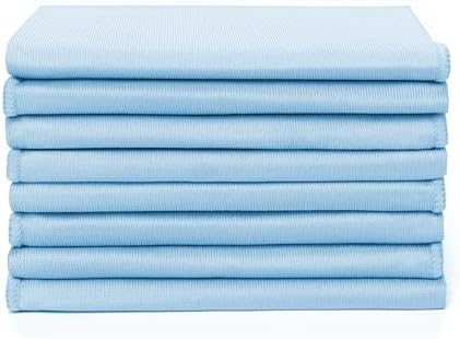 Zflow Microfiber Glass Cleaning Cloths - 8 Pack (16 x 16) - Streak Free - Lint Free - Quickly Clean Windows, Windshields, Mirrors, and Stainless Steel - Image 4