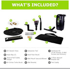 Atrix Ergo Edge Canister Shop Vac-Wall Mounted Garage Vacuum Cleaner with Built-in Dust Bag & Extendable Hose-Compact Black Design, 20 x 9 x 12 - Image 3