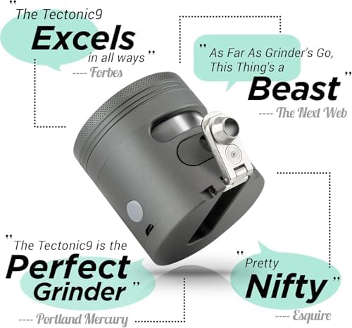 MANUAL Grinder AUTOMATIC Dispenser Large 2.5" Aluminum Alloy, for HOME & KITCHEN ONLY (Midnight)… - Image 3
