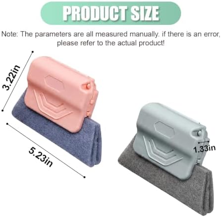 2PCS Magic Car Window Track Cleaner Tool Set, Pink&Gray - Image 2