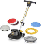 Prolux PLC13L 13" Heavy Duty Commercial Polisher Floor Buffer Machine Scrubber and 5 Pads by Prolux