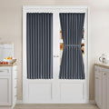 Vatge Privacy Blackout French Door Curtains - Thermal Insulated Door Curtain for Door Window, 1 Panel, W36 x L54, Grey by Vatge