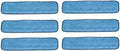 Real Clean 36 inch Microfiber Wet Mop Pads for Flat Mop Frames (Pack of 6) by RealClean