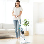 BLACK+DECKER 2-in-1 Steam Mop and Handheld Steam Cleaner, 1500W Electric Floor Steamer with 180° Swivel Steering, Fast 30s Heat-Up, Compact Foldable Storage, 13 Accessories for Tile & Hardwood Floors - Image 2