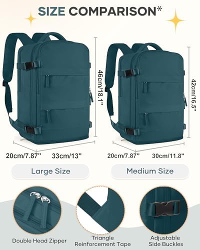 coofay Large Travel Backpack For Women Men Airline Approved Carry On Backpack Flight Approved Waterproof Sports Luggage Backpack Casual Daypack Small Hiking Backpack - Image 4
