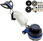 18" Commercial Floor Scrubber Buffer Industrial Heavy Duty Polisher Commercial Carpet Floor Brushing Machine Multifunctional Ground Scrubber Buffer Heavy Duty Polisher Cleaner, AC110V 60Hz by Unknown
