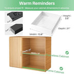 2Pack Pull out Cabinet Organizer, 21"Deep, Heavy Duty Full-extension Slide out Drawers for Kitchen Cabinet, Roll out Shelf Storage with Nano Adhesive for Pots, Bathroom, Pantry, Home, White - Image 2