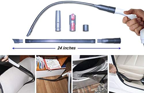 Dryer Vent Cleaner Kit & Refrigerator Condenser Coil Brush-Dryer Lint Brush Vent Trap Cleaner-Vacuum Attachment for Small Crevice-Dryer Cleaner Brush - Image 5