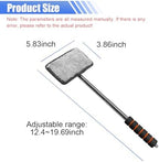 Car Windshield Cleaner Tool, Retractable Rearview Mirror Brush with Extendable Handle, Microfiber Window Washing Pad, Portable Auto Glass Wiper for Car Home Office(Black) - Image 2