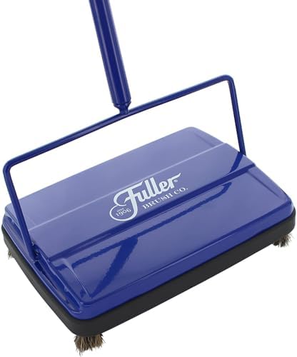 Fuller Brush 17033 Electrostatic Carpet & Floor Sweeper - 9" Cleaning Path - Lightweight - Ideal for Crumby Messes - Works On Carpets & Hard Floor Surfaces - Blue by FullerBrush