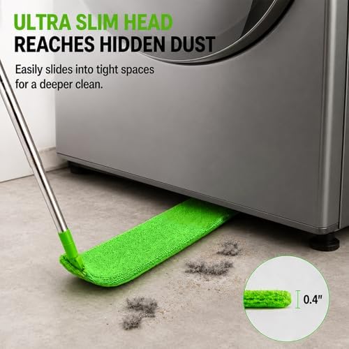 Retractable Gap Dust Cleaner with Extension Pole & 3 Microfiber Cloths - Image 3