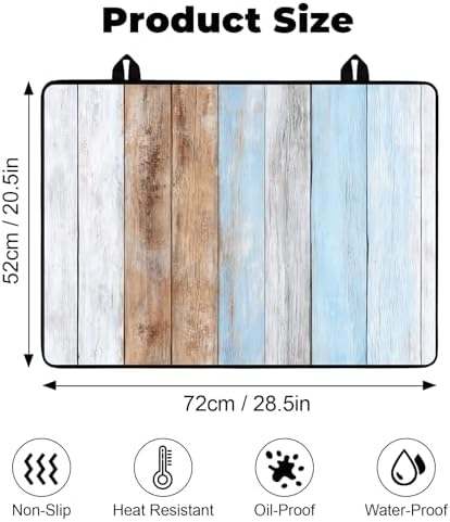 Heat-resistant Stove Top Cover - 28.5" X 20.5" Cooktop Protector Covers, Scratch-resistant Washable Pad Kitchen Countertop Mat (Colorl, 28.5" x 20.5") - Image 2