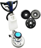 TECHTONGDA Floor Polisher Commercial Floor Buffer Scrubber 18" Carpet Cleaning Machine Industrial Orbiter Floor Cleaning 175RPM with 3gal Tank and 3 Brush heads by TECHTONGDA