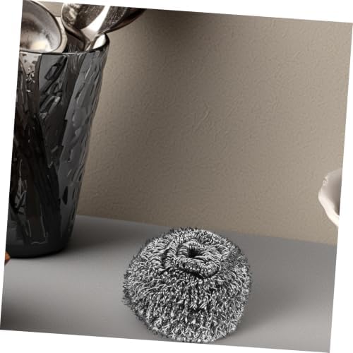 20pcs Steel Wire Kitchen Scrubber for Dishes and Ovens Silver - Image 7