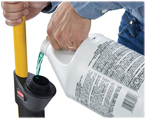 Rubbermaid Commercial Products HYGEN Pulse Single Sided Microfiber Spray Mop Kit for Hardwood/Tile/Laminated Floors Yellow Perfect for Kitchen/Lobby/Bathroom Cleaning - Image 2