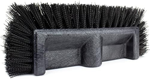 SPARTA Multi-Level Tile Scrub Brush 12" Wide Brush Head, Heavy-Duty Tile Cleaning Brush with End Bristles for Commercial Tiles, Tubs and Floor, Plastic, 12 Inches, Black - Image 3