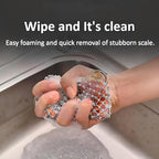 2026 Upgrade 316 Stainless Steel Pan Cleaner,4.5 Inch Triple-Ring Chain Mail Scrubber with Silicone Core, Cast Iron Pot Brush for Easier Removal of Stubborn Oil Stains & Food Residue–Orange - Image 6