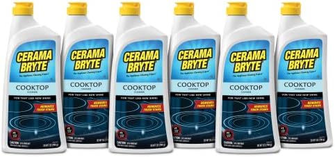 Cerama Bryte Removes Tough Stains Cooktop and Stove Top Cleaner for Glass - Ceramic Surfaces, 6-28 oz by CeramaBryte