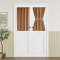 Vatge Classroom Window Cover, Burnt Orange Side Window Half Curtains for Front Door, 1 Panel, W25 x L40, Terracotta by Vatge