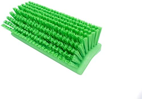 SPARTA 40423EC75 Plastic Floor Scrub Brush, Wall Brush, Equipment Brush With Nonabsorbent Bristles For Industrial Kitchens, Hospitals, Commercial Cleaning, 4 Inches, Lime - Image 4
