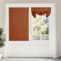 NICETOWN Burnt Orange Tie Up Curtains for French Back Door Windows Cover by NICETOWN