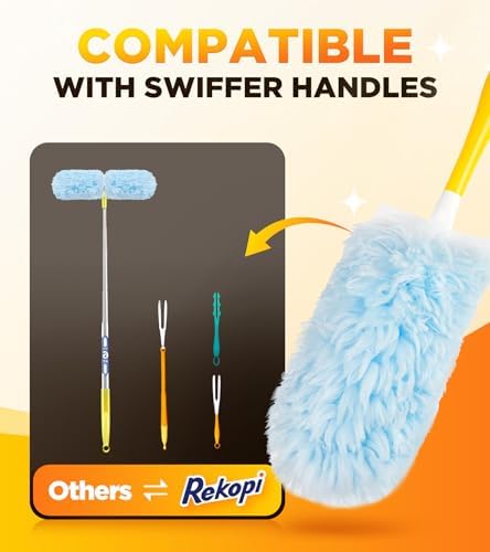REKOPI 30 Count One-Sided Duster Refills Compatible with Swiffer Duster - Image 4