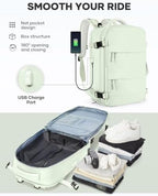 coofay Vacuum Backpack Travel with Pump Vacpack Travel Backpack with Vacuum System Compression Backpacks - Image 6