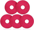 Teenyyou 5 Pcs 12" Cleaning Orbiter Pads Commercial Floor Buffer Pads Hardwood Floor Maintenance Scrubber Polisher Cleaning and Stripping for Orbiter Machine (Red) by Teenyyou