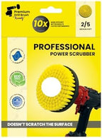 Premium Drill Brush Professional– 2in1 for Drill & Angle Grinder Medium-Soft 6 in Yellow | Scratch-Free Cleaning Brush for Tile, Grout, Bathtub, Shower, Fibreglass and Ceramic Surfaces - Image 2