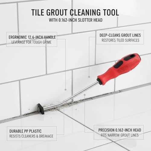 Tile Grout Cleaning Tool with 0.162-Inch Slotter Head for Narrow Gaps and Deep Cleaning (1 Piece) - Image 4