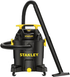 STANLEY 10 Gallon Wet Dry Vacuum, 6 Peak HP Poly Built-in Drain Shop Vac Blower with Powerful Suction, Multifunctional Shop Vacuum W/ 6 Horsepower Motor for Job Site, Garage, Basement, Van, Workshop by STANLEY