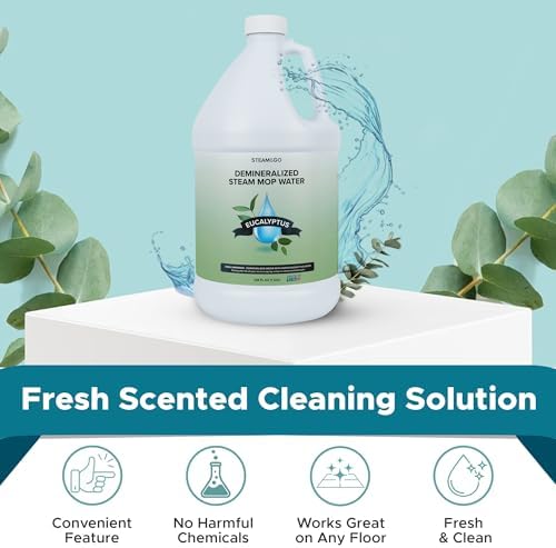 Steam & Go Demineralized Water For Steam Mop, Eucalyptus Mint, 128 oz - Image 2