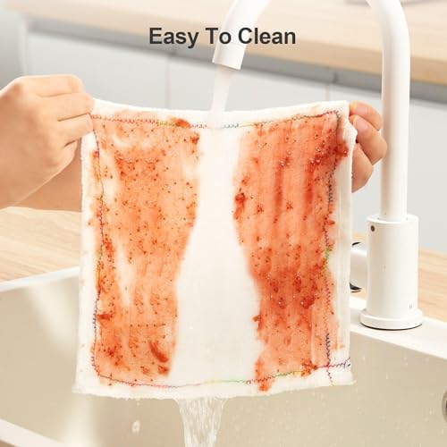 JOYMOOP Microfiber Cleaning Cloth, 20 Piece Set, Medium, White - Image 5