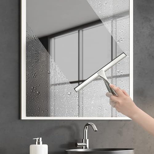 Hiware All-Purpose Shower Squeegee for Shower Doors, Bathroom, Window and Car Glass - Stainless Steel, 10 Inches (Pack of 2) - Image 5