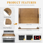 GASHELL Noodle Board Stove Cover with Handles for Electric, Gas Stove Top - Image 4