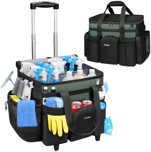 Ytonet XXL Rolling Cleaning Caddy, Large Cleaning Caddy with Wheels by YTONET