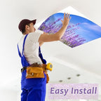 8 Pcs Fluorescent Light Covers with 80 Magnets Decorative for Classroom Ceiling Light 4 x 2 Feet Magnetic Light Covers Filter Easy Install for Office Hospitals & Home Drop Ceiling Supplies （Lavender） - Image 5