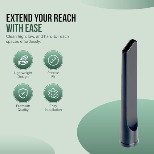 Selgo Universal 1 ¼ Inch (32mm) 9-Inch Long Black Vacuum Cleaner Crevice Tool, Pack of 10 - Image 2
