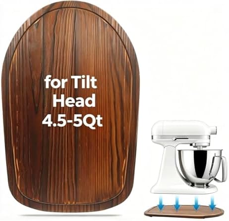 Mixer Slider Compatible with Kitchen aid 4 .5-5 Qt Stand Mixer Pine Wood - Kitchen Countertop Storage Mover Sliding Caddy for Kitchen Aid 4 .5-5 Qt Mixer (4 .5-5 Qt - Brown) by Sun3drucker