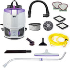 ProTeam GoFit 3 Commercial Backpack Vacuum with Xover Multi-Surface Telescoping Wand Tool Kit, 3 qt, Corded by ProTeam